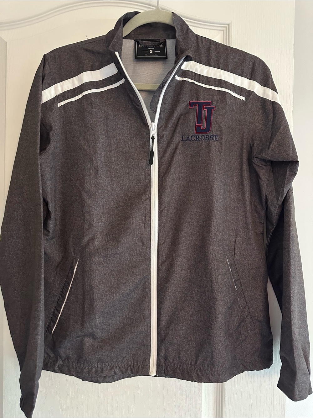 LaCrosse Men's Gray Athletic Windbreaker Jacket